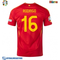 Fotballdrakt Herre Spania Rodri Hernandez #16 Hjemmedrakt EM 2024 Kortermet